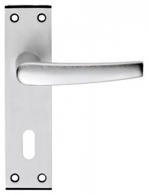 Aluminium MIAL Lever Door Handle on Various Backplates